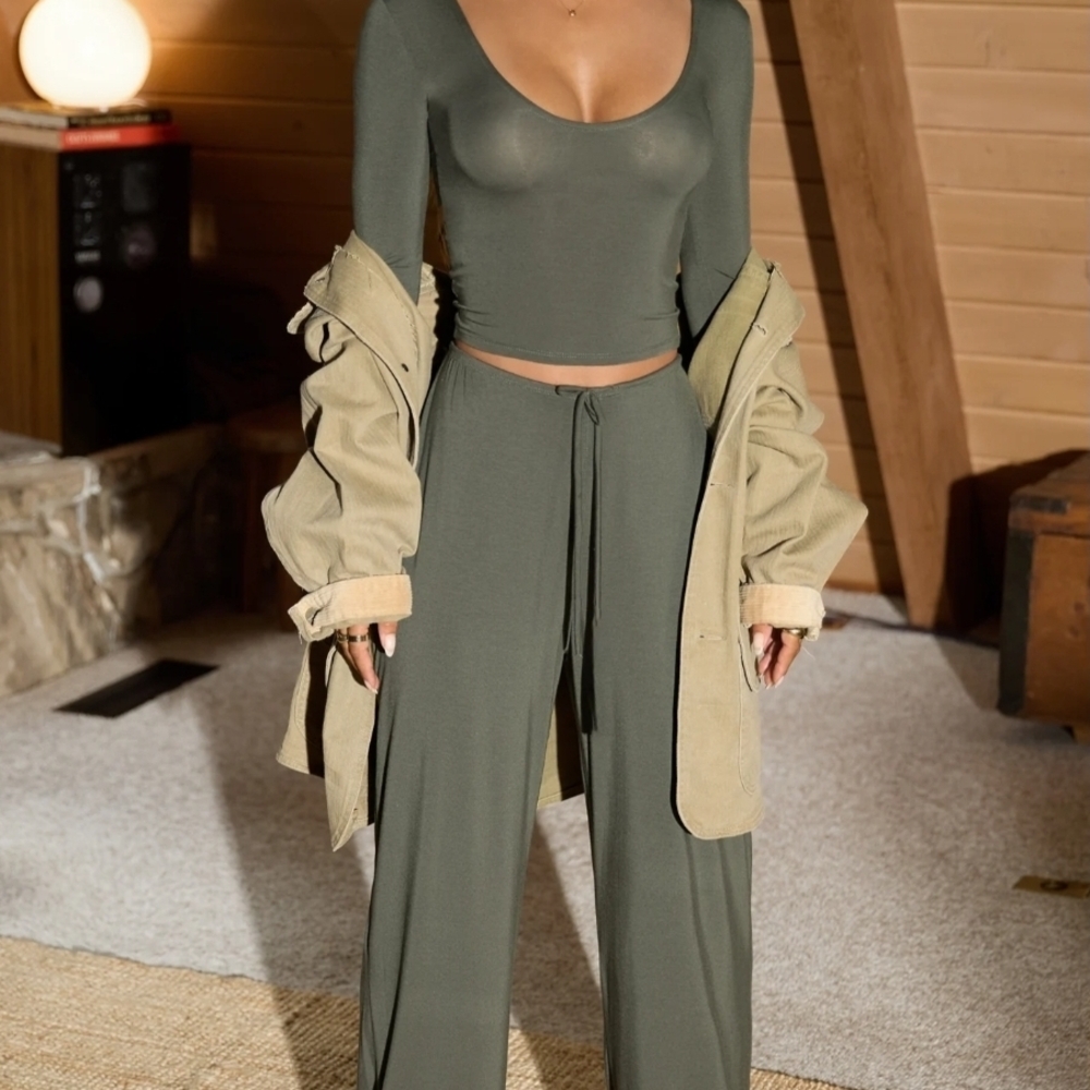 Joah Brown Relaxed Straight Leg Pant Size Xs In Spruce